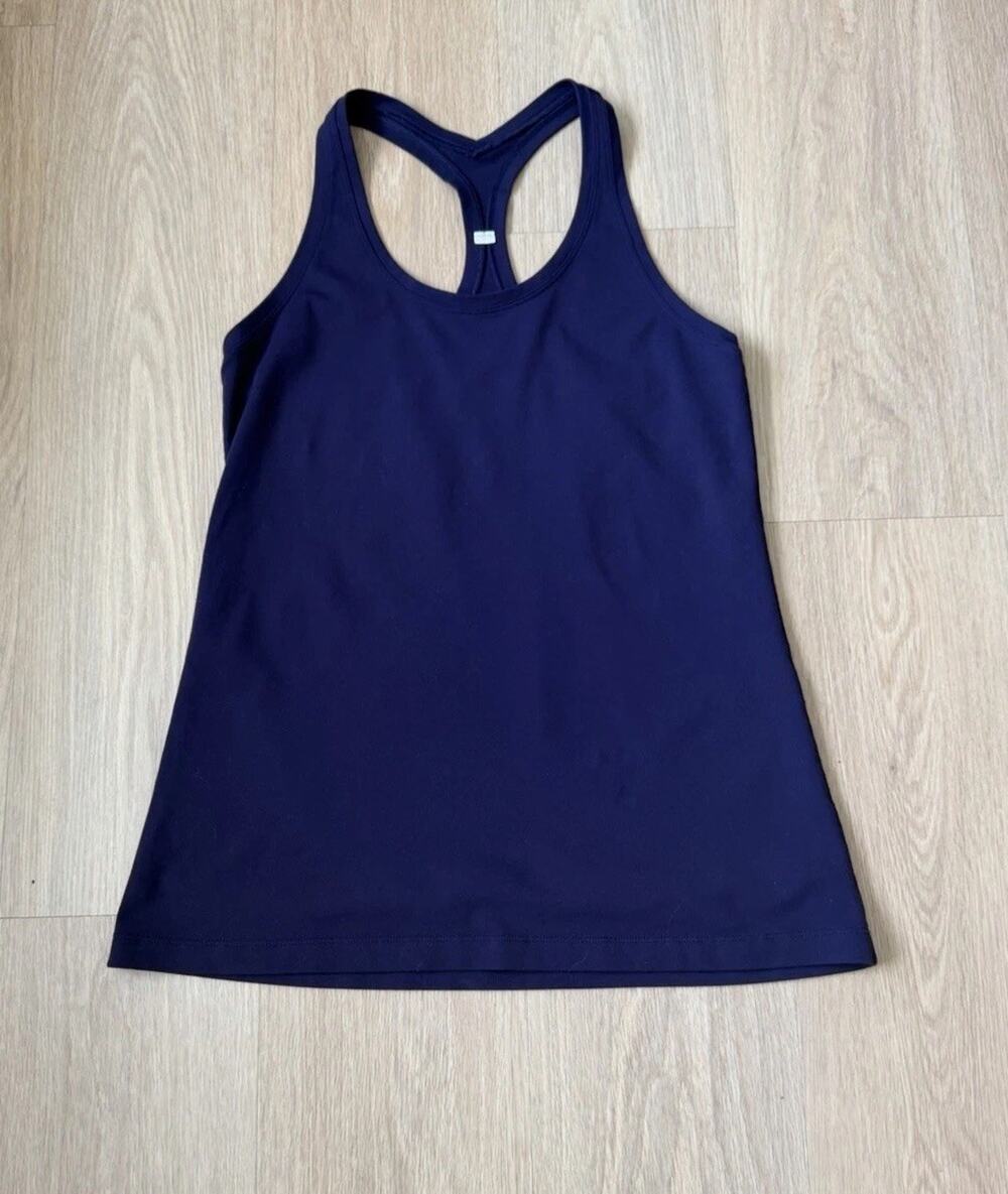 Lululemon Cool RacerBack Tank Top- Navy Blue Size 6